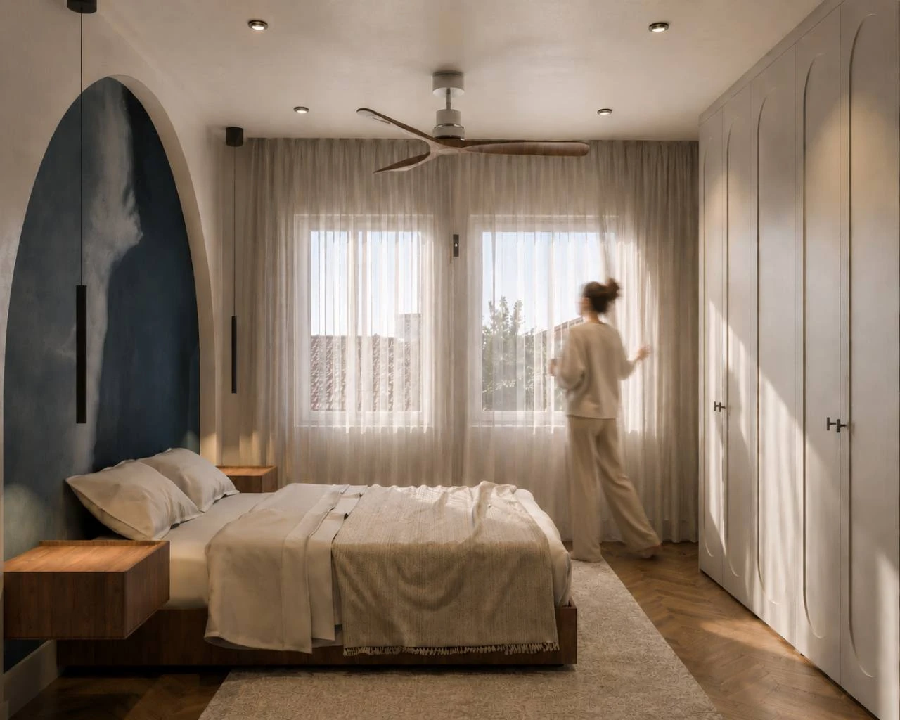RFG63 — dormitorio hacia las ventanas